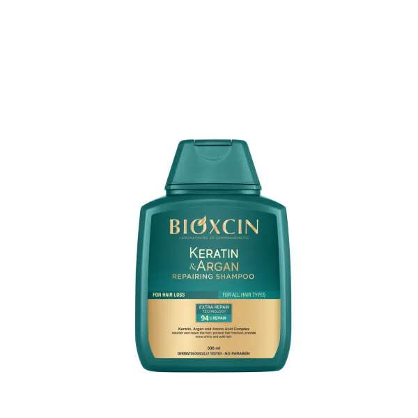 Bioxcin Keratin & Argan szampon regenerujący 300 ml – wygładzenie i blask